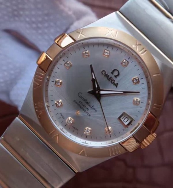 Replica Omega V6 Constellation 35mm 123.20.35.20.52.002 SS Bracelet A2500 - Elite Watch Atelier