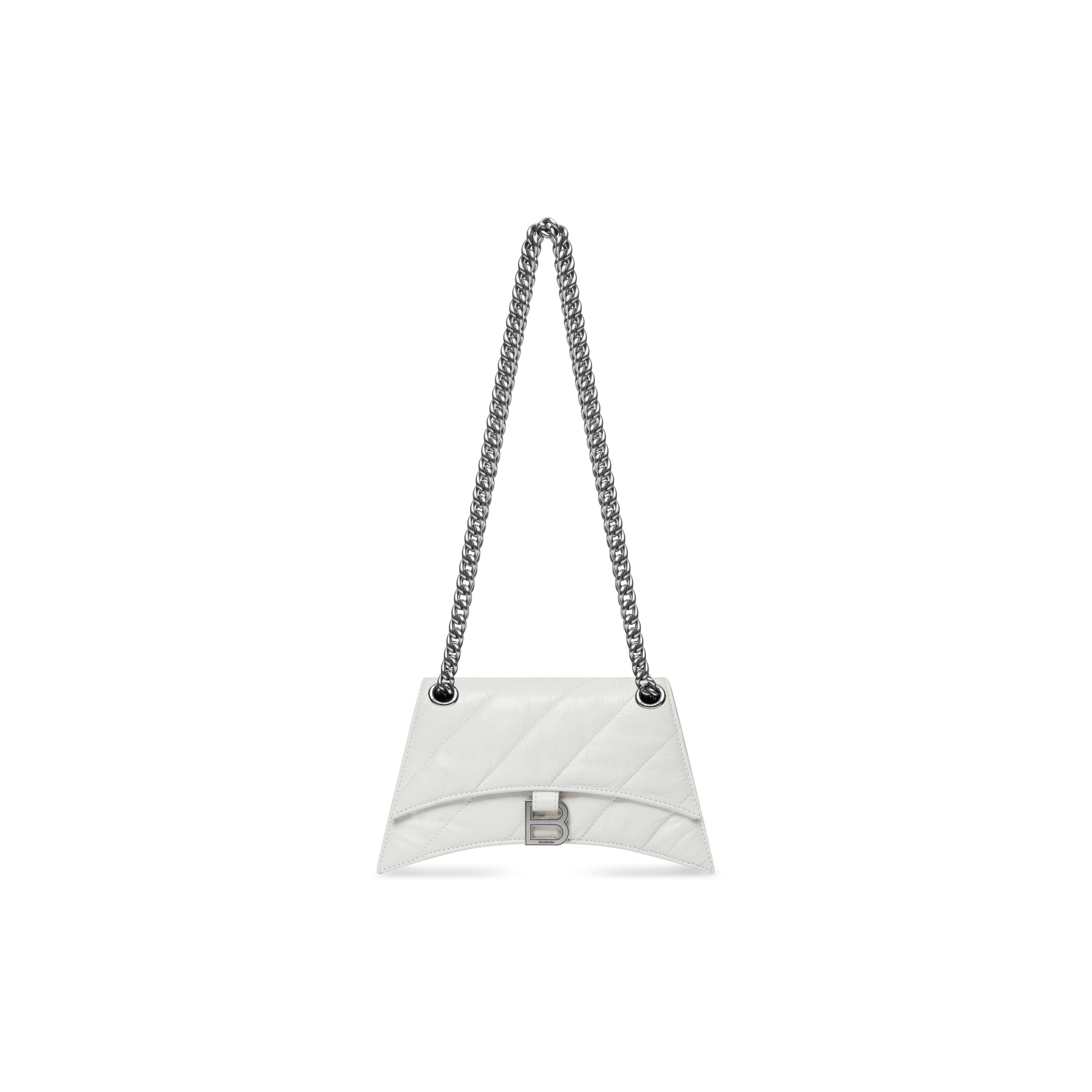 WOMEN'S CRUSH XS CHAIN BAG QUILTED IN OPTIC WHITE - Replicaclubs