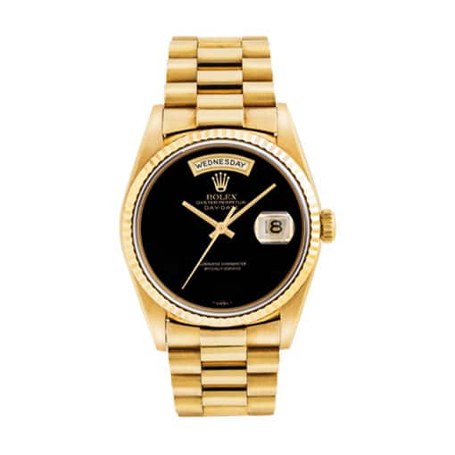 Rolex Day-Date Onyx Dial 18038 – Bulang Jubilee Replica - Elite Watch Atelier