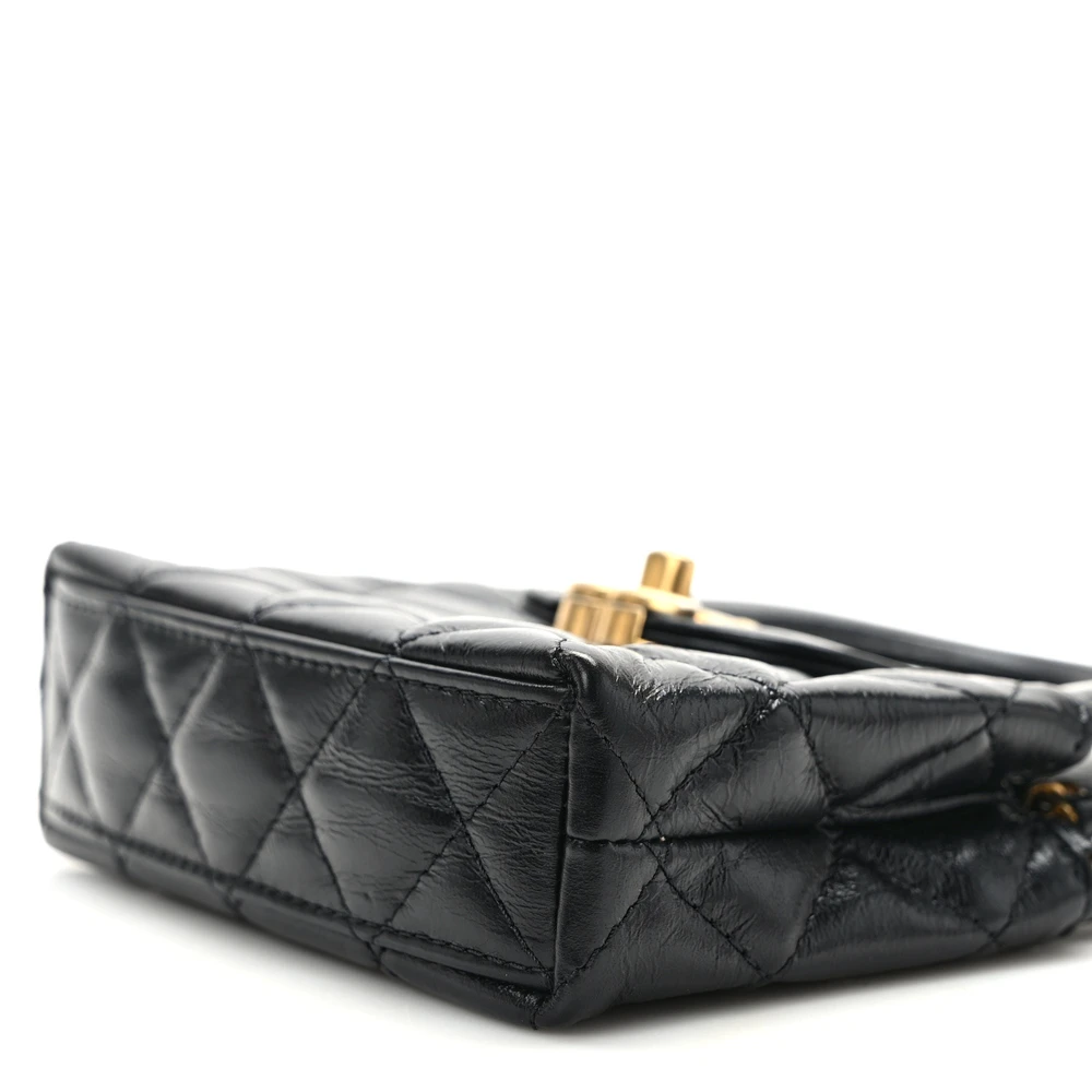 Chanel Black Quilted Calfskin Nano Shopper – Mirror Quality Replica1:1High-quality replica
