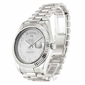 Rolex Day-Date II 218239 Grey Roman Dial Replica - Elite Watch Atelier