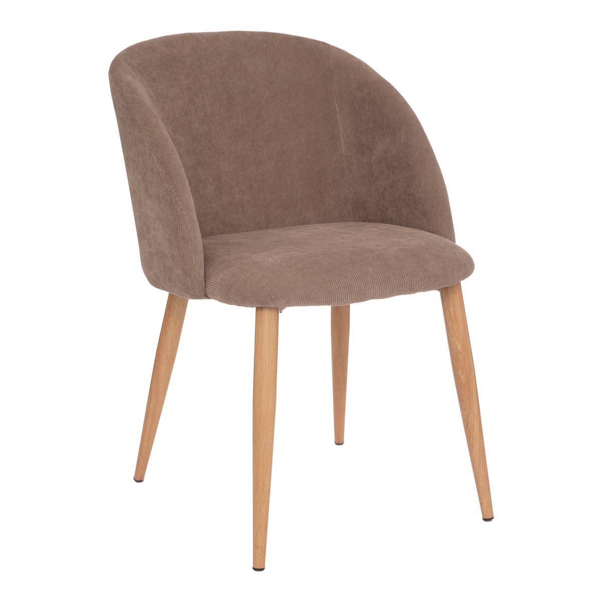 Armchair "Celeste" Corduroy, Taupe grey