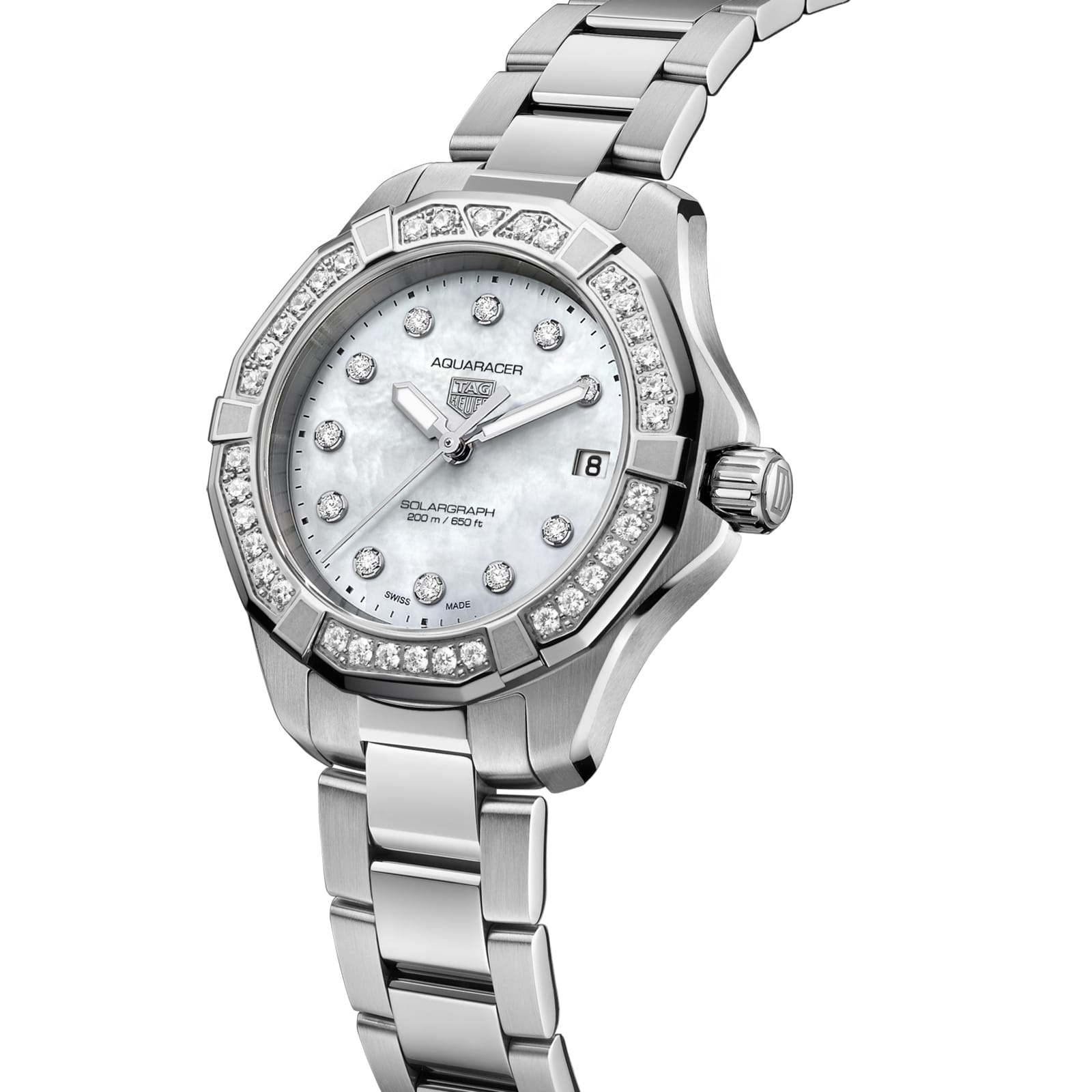 TAG Heuer Replica Watch Aquaracer Professional 200 Solargraph Solar Quartz 34 mm Steel(1:1 replica) - Top club