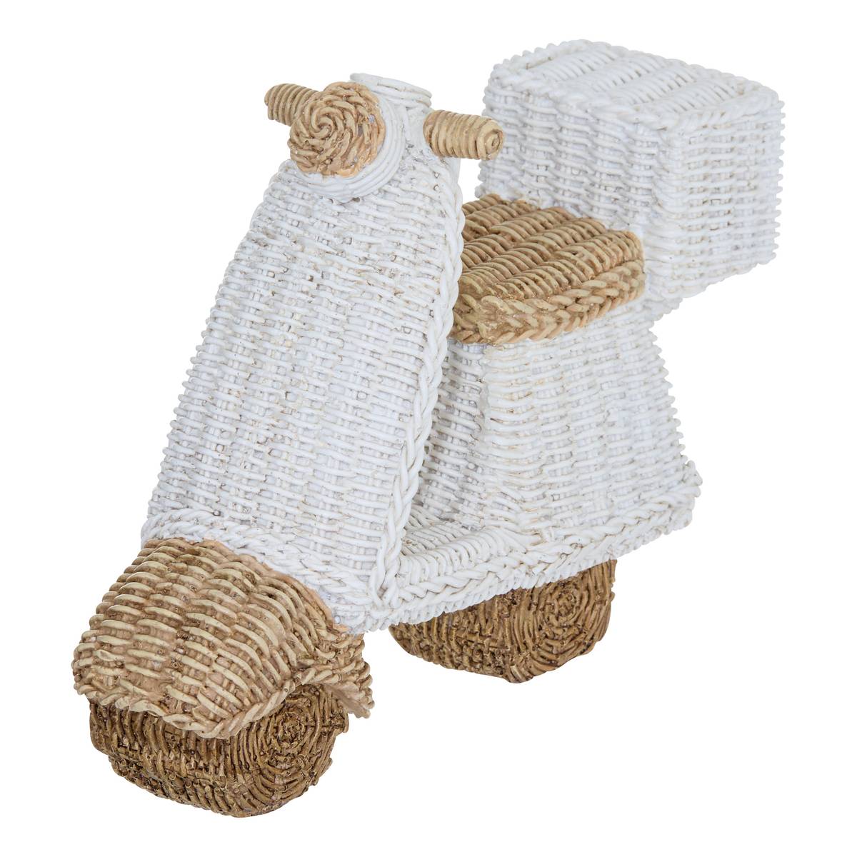 Decorative Object "Vivia" White, H.13.5 cm