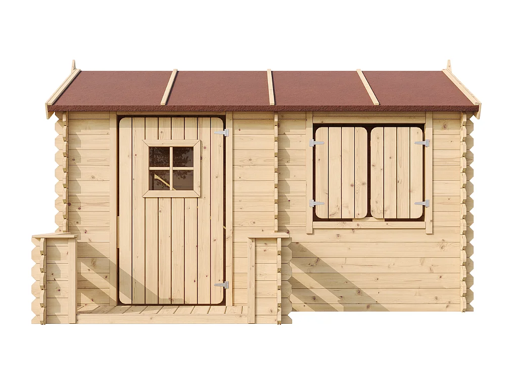 Maison en bois pour enfants - 146x241xH151cm/2.63m2 - M503