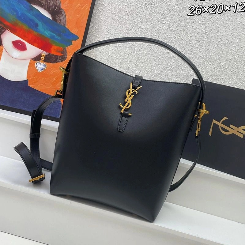 Saint Laurent Medium Le 37 Bucket Bag In Shiny Leather Black Gold - Zealreplica ru | Zealreplicaru.com1:1High-quality replica
