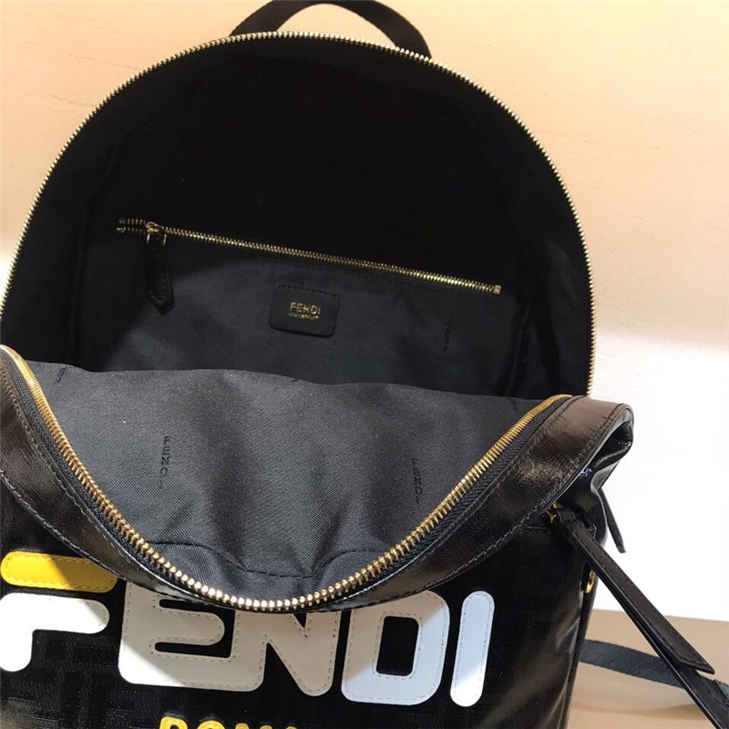Fendi Black FF Big Backpack - Replicaclubs