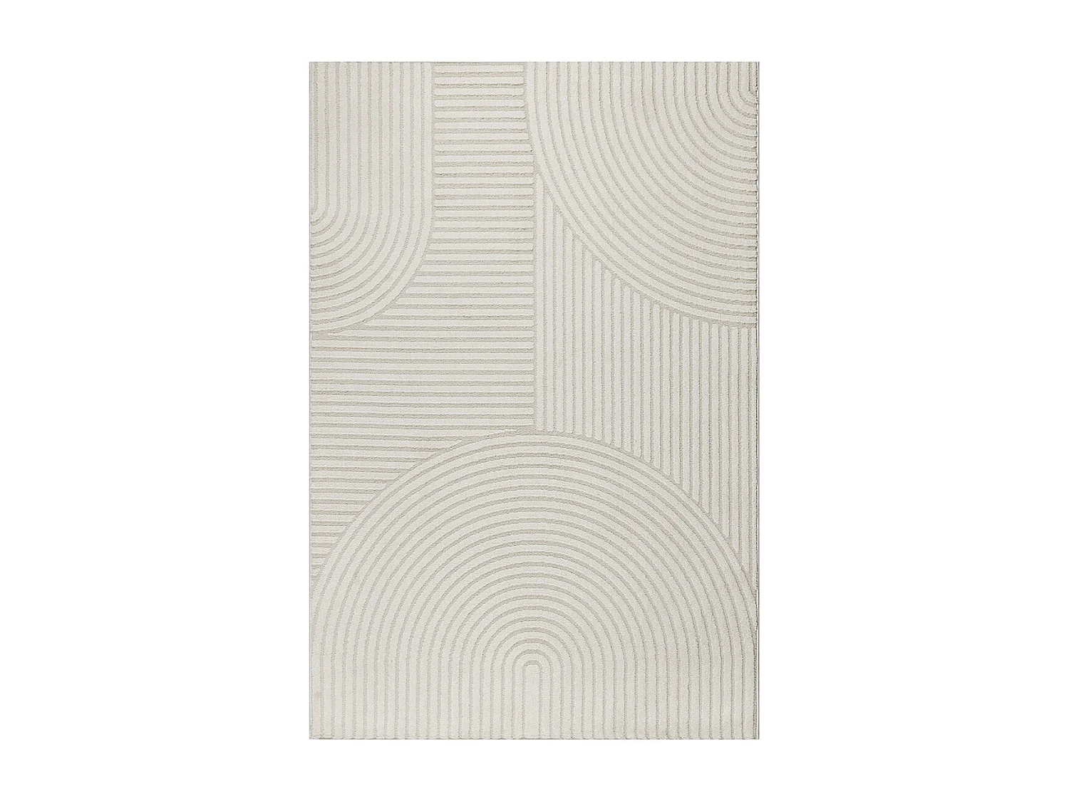 Tapis Everest moderne arc curve - Crème - 200 x 290 cm