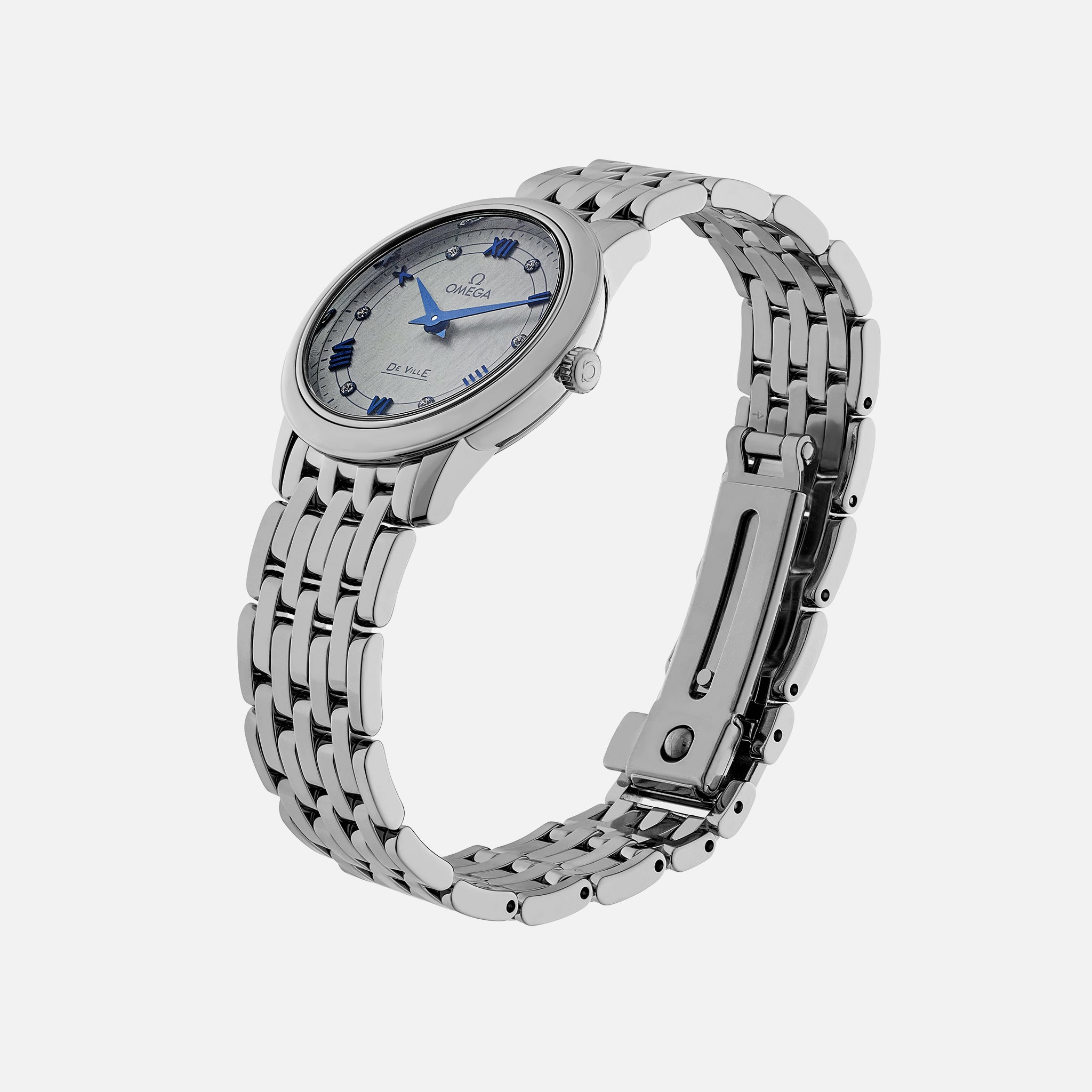 De Ville Prestige Quartz 27.4 mm, Stainless Steel With Diamonds(1:1 replica) - Top club