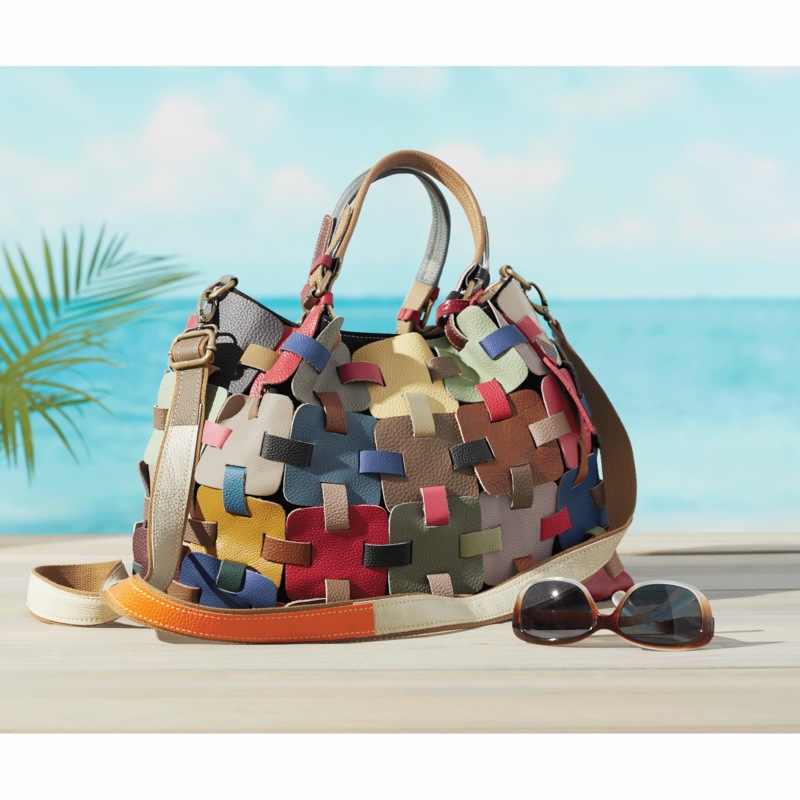 L'Artiste Quilted Leather Handbag - MIDNIGHT VELVET CATALOG