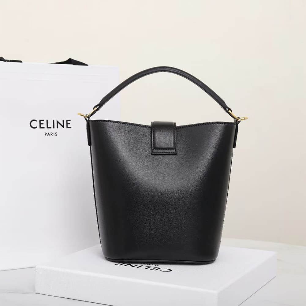 CELINE SMALL BUCKET LOUISE IN SMOOTH CALFSKIN(HIGH-END GRADE)1:1High-quality replica