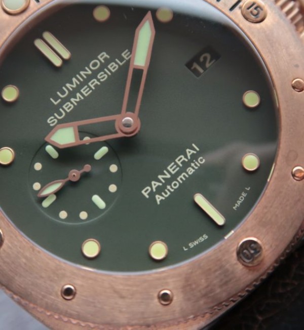 Replica Panerai VSF PAM382 Bronzo Brown Distressed Calfskin Strap Super Clone - Elite Watch Atelier