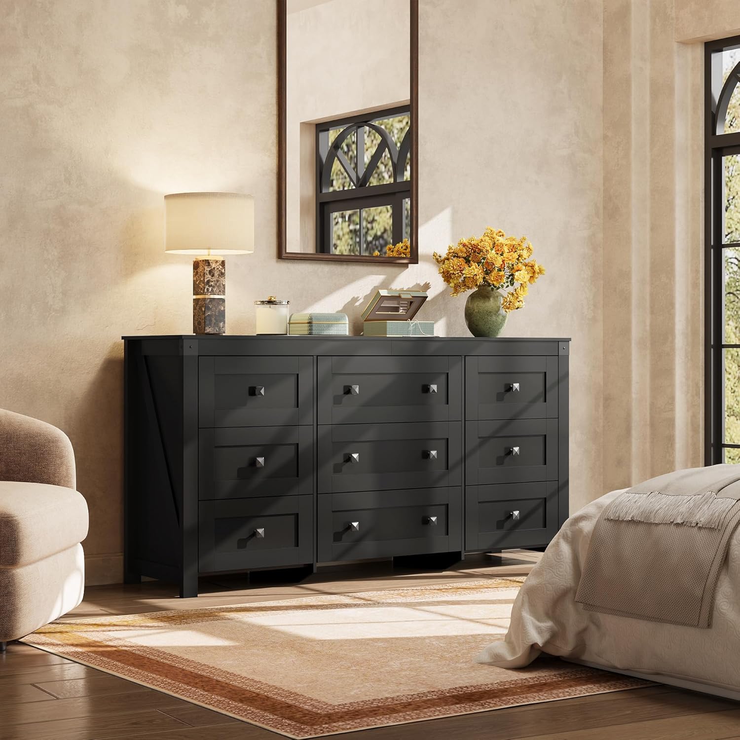 WLIVE Farmhouse Dresser for Bedroom, 63