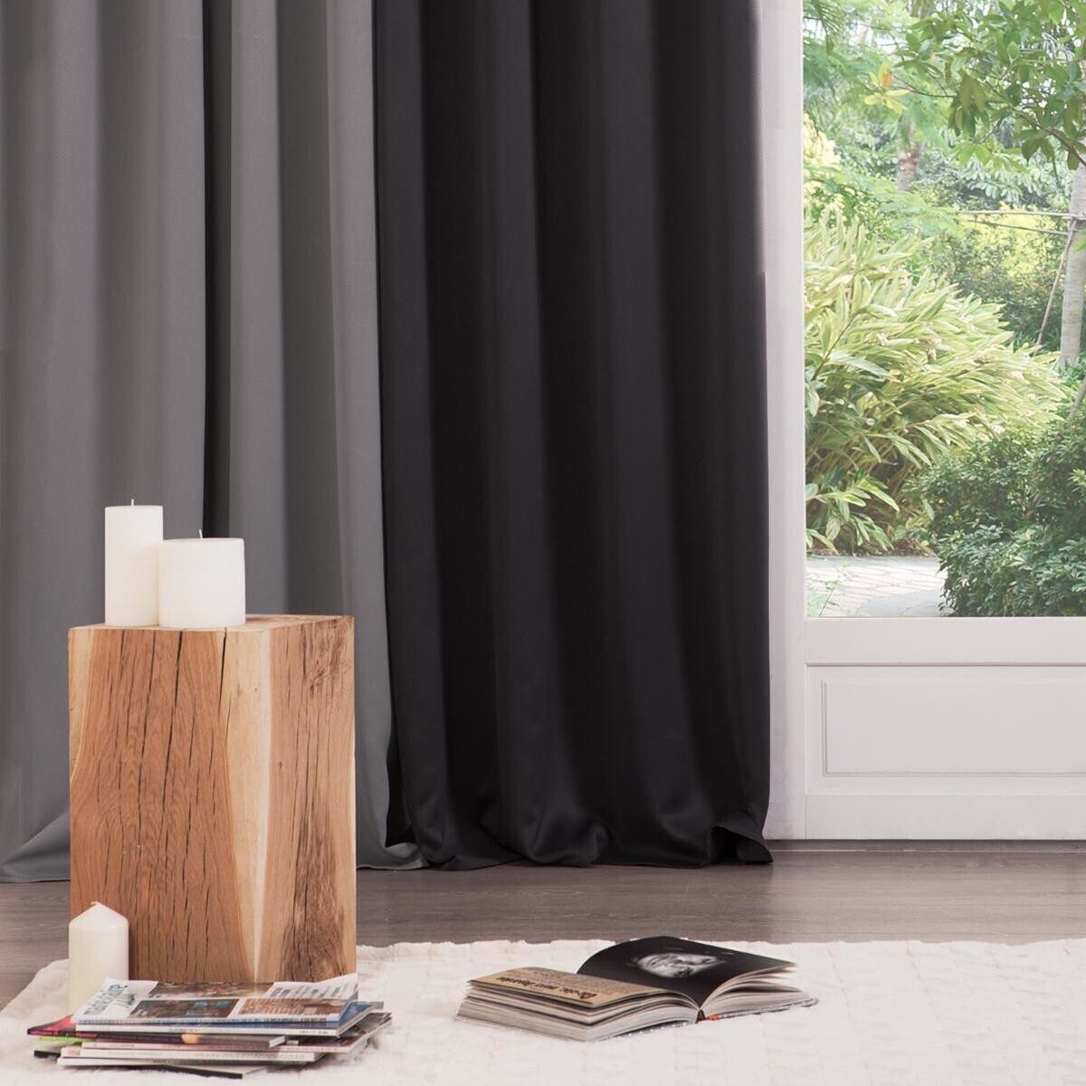 Blackout curtain Black, 140x260 cm