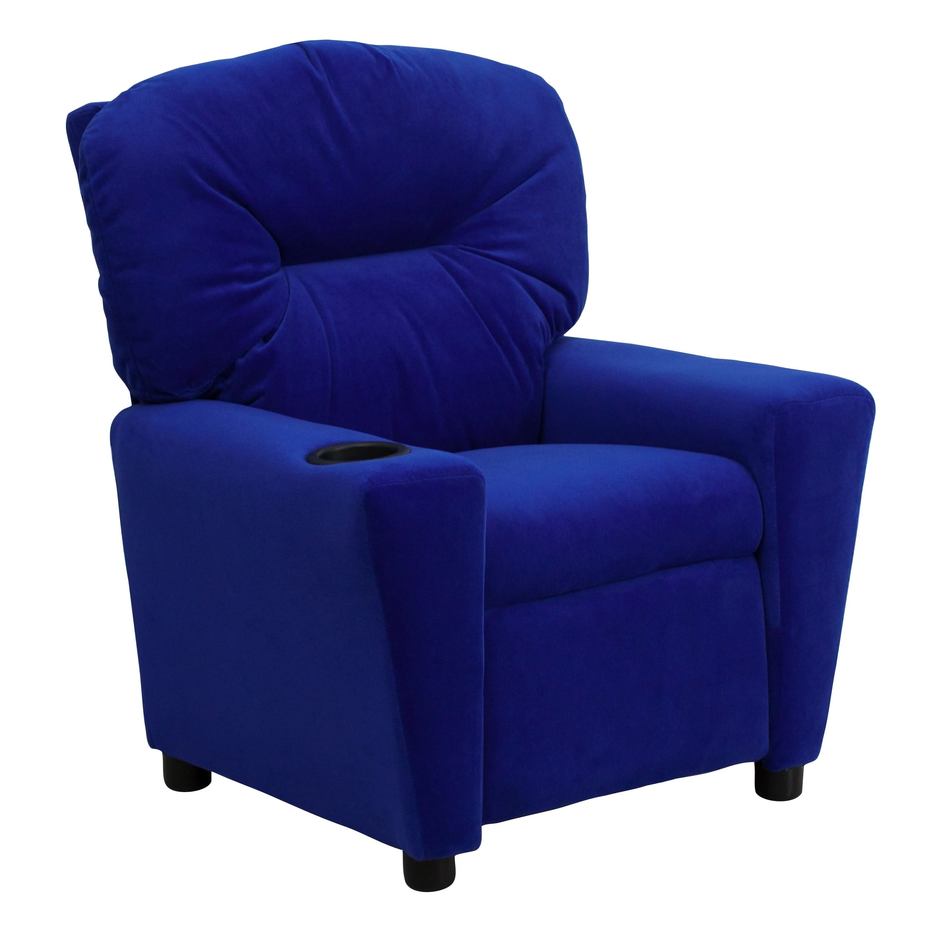 Lancaster Home Contemporary Kids Recliner with Cup Holder Brown Microfiber - Image 6
