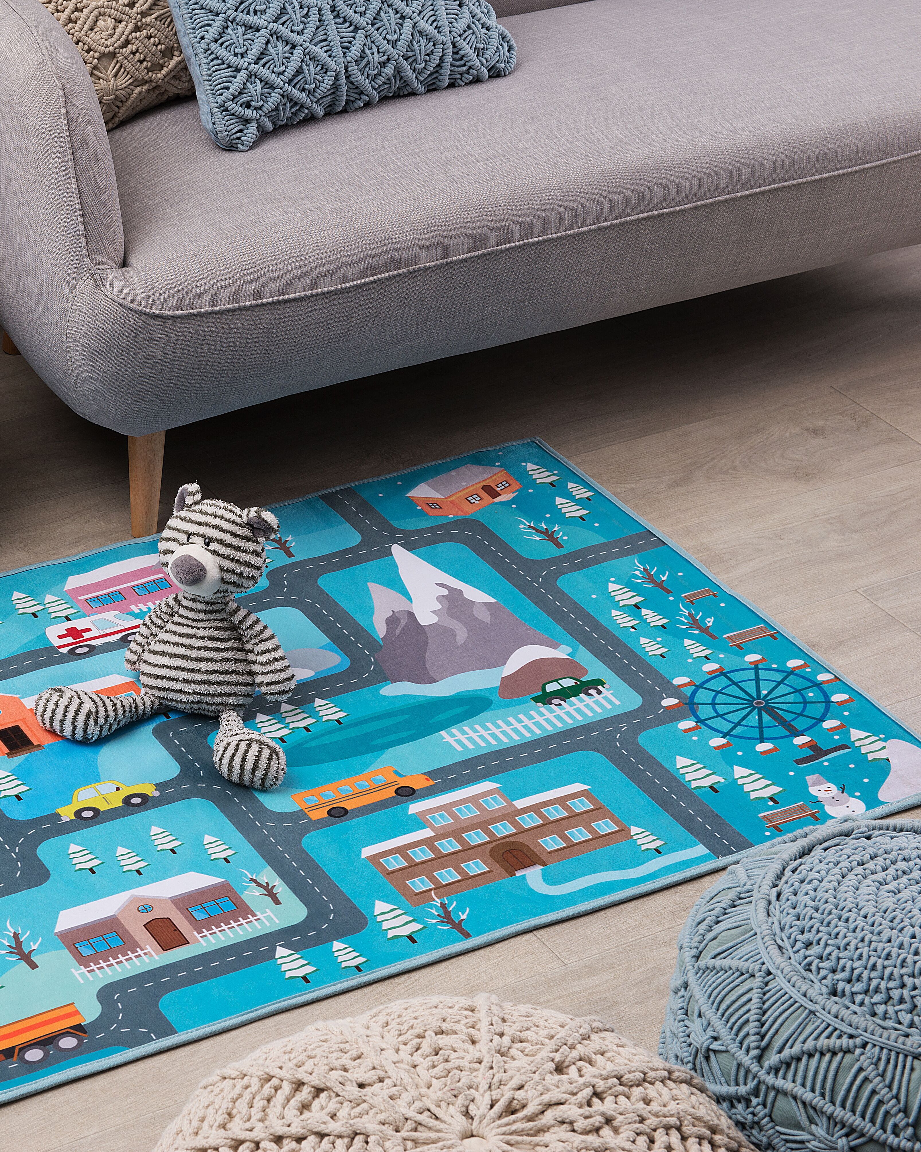 Kids Rug KIGI Blue 80 x 150 cm