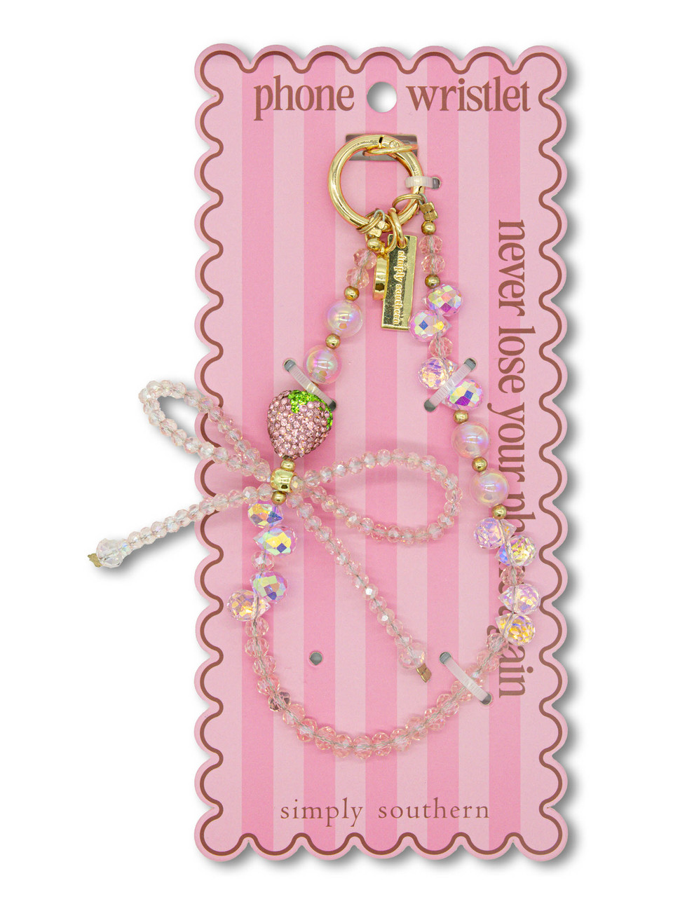 0126-PHNWRISTLET-STRWPNK - Simply Southern Outlet
