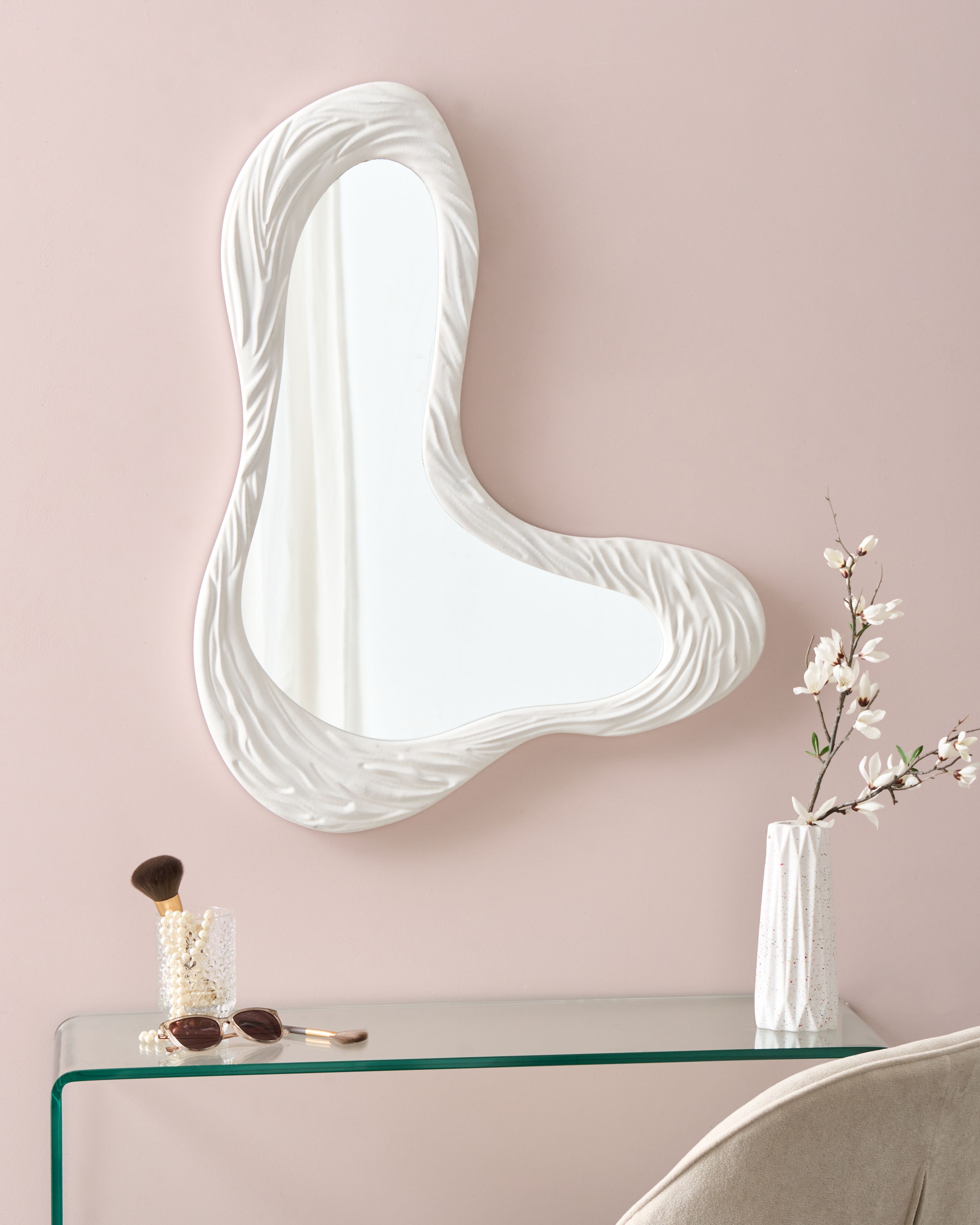 Wall Mirror GUICLAN 61 cm 83 cm White