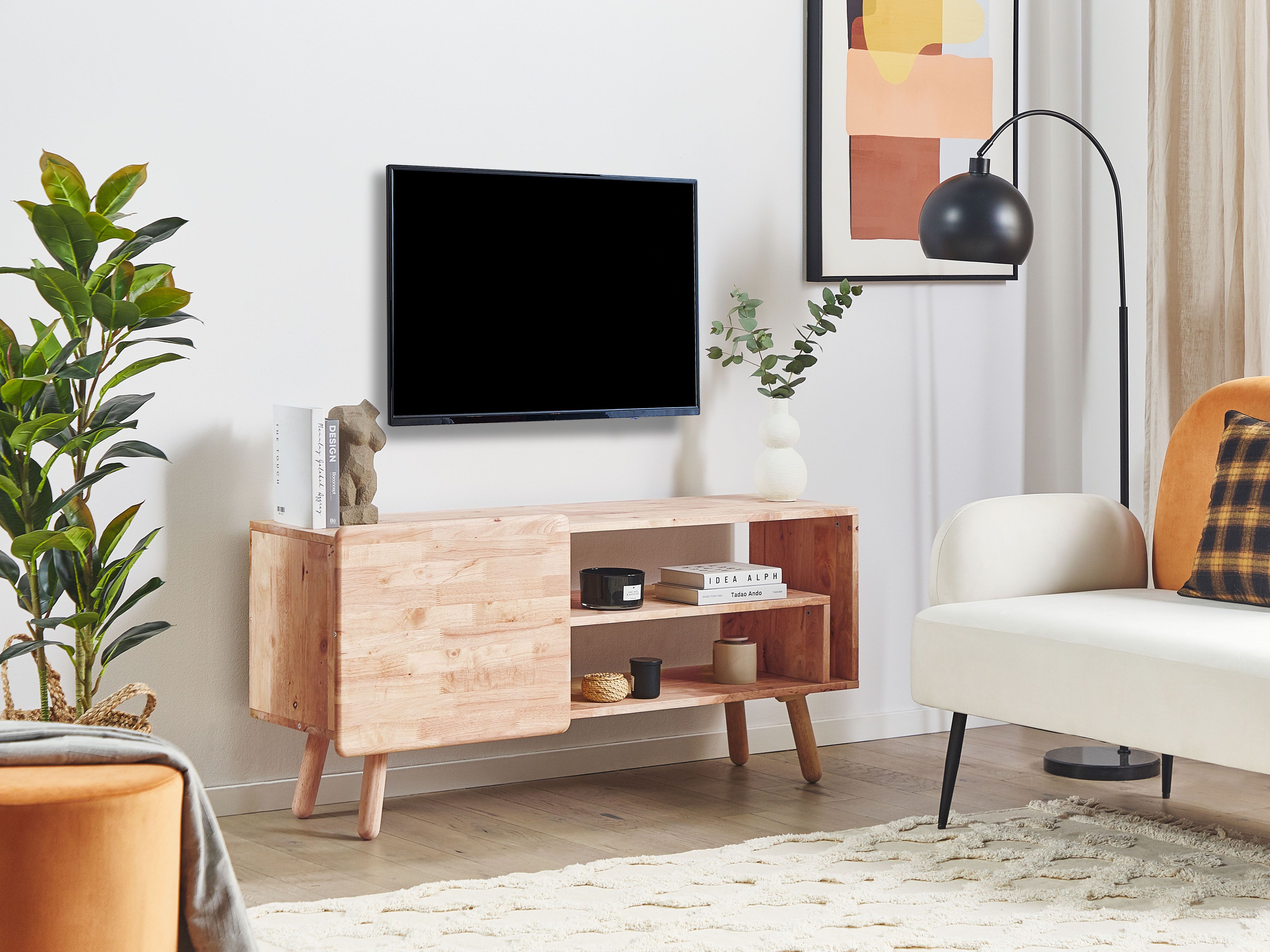 TV Stand WESTFIELD Wood Light Brown