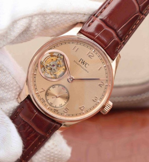 Replica IWC AZ Portuguese Tourbillon RG Dial A98900 - Elite Watch Atelier