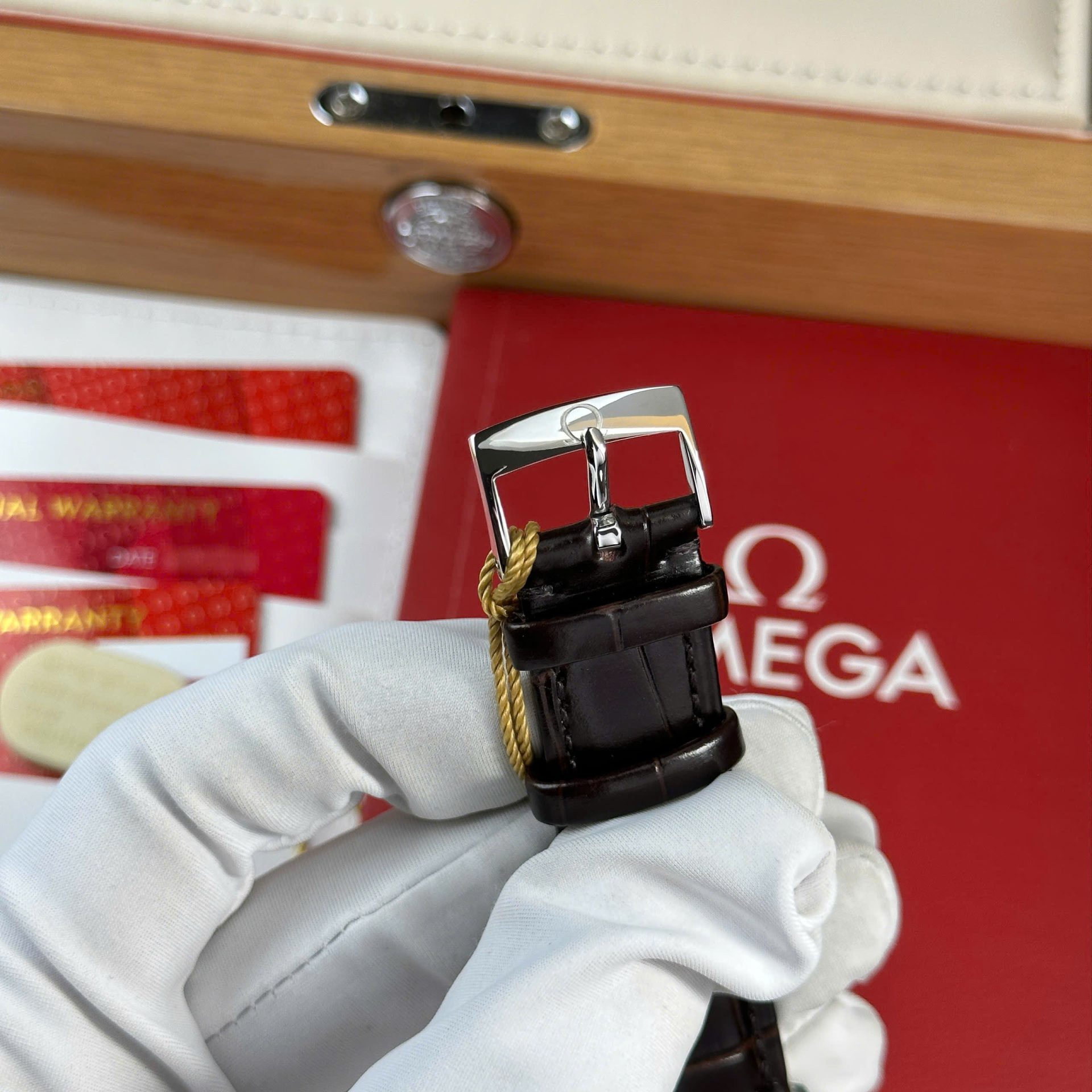 Omega De Ville Prestige Power Reserve Replica 11 Watch Dial Chocolate Leather Strap 39.5mm - Top club