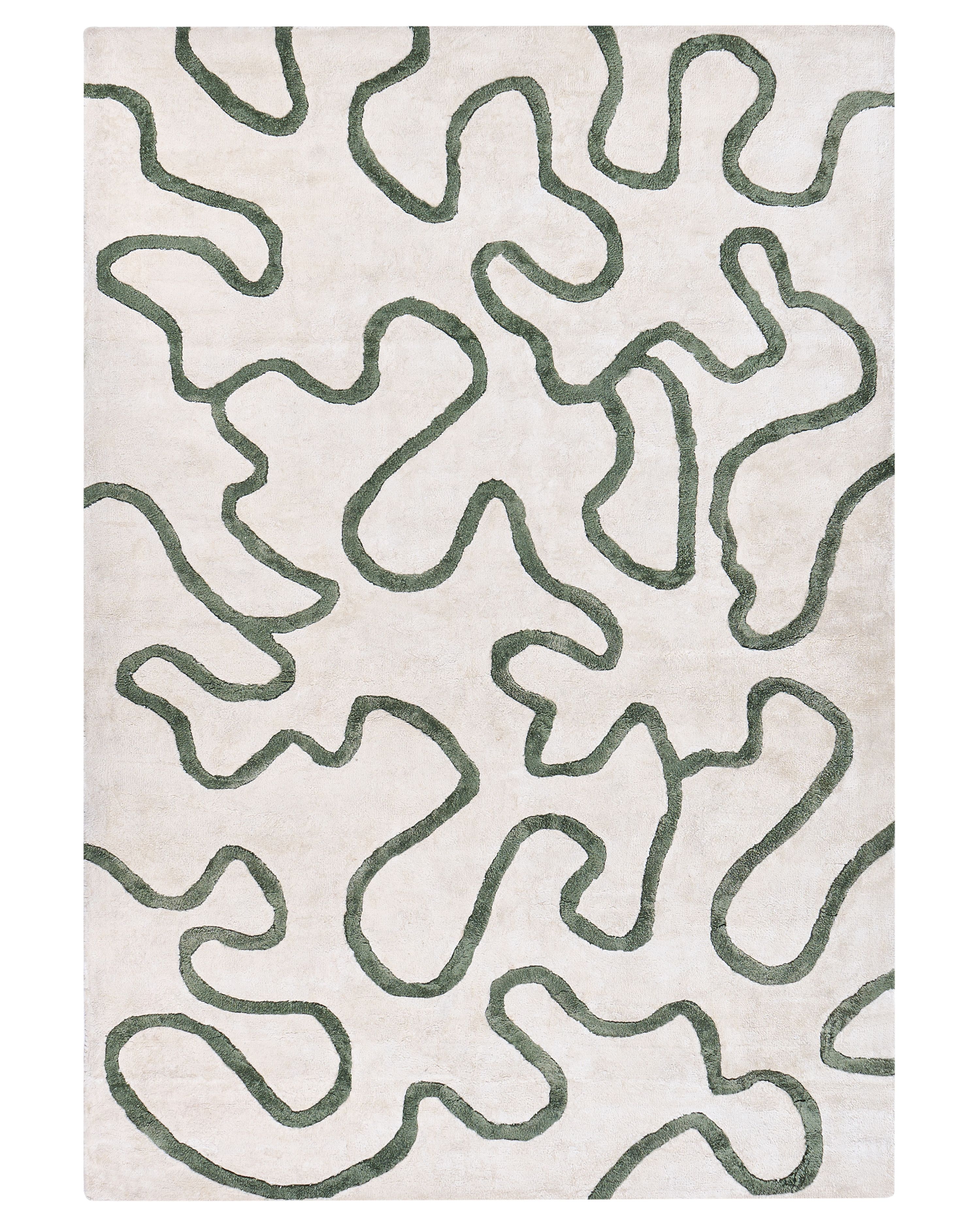 Rug KAPPAR Light Beige 160 x 230 cm Viscose