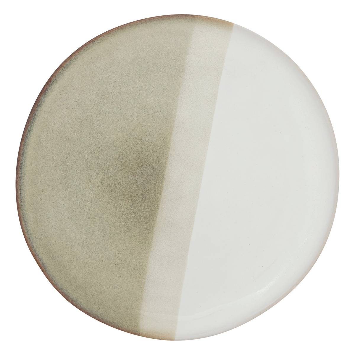 Dessert plate "Sahara" Stoneware (ceramic), D.20.5 cm, Beige