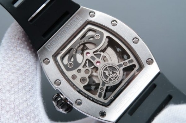 Replica Richard Mille RM057 Dragon Phoenix SS Case RG Dragon Dial Black Rubber Strap - Top club