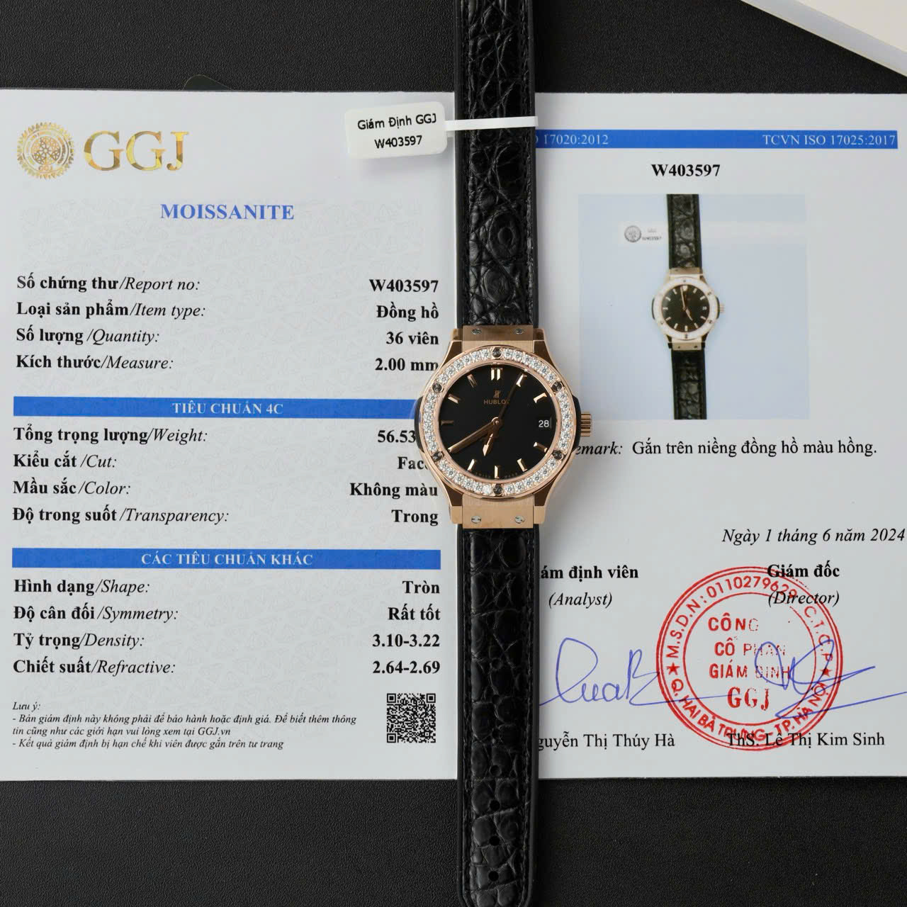 Hublot Classic Fusion King Gold Replica Watches Custom Moissanite Diamonds 33mm - Top club