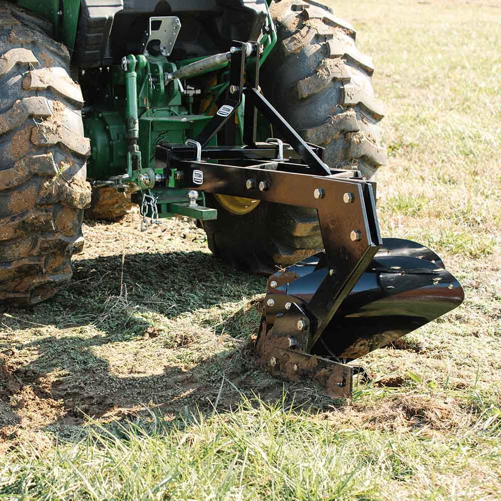 Titan Attachments 3 Point 21" Double Bottom Moldboard Turn Plow Fits Category 1 Tractors, Tow-Behind Dual Turning Plow Rotates Soil to Aerate, Tillage, Soil Prep - Image 7