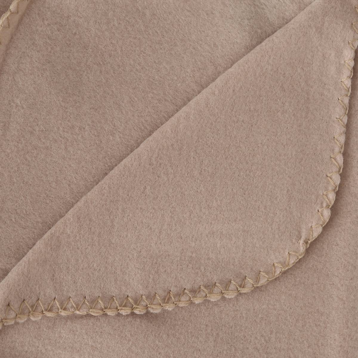 Fleece plaid Beige, 125x150 cm