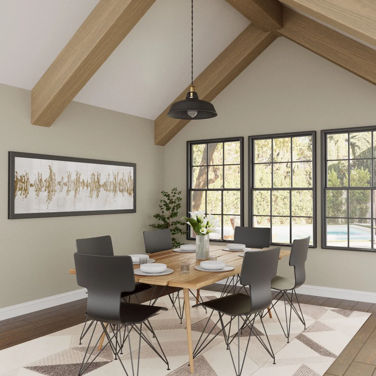 Ekena Millwork 3 1/2"W x 3 1/2"H x 120"L 3-Sided (U-Beam) Mena HeritageTimber Faux Wood Ceiling Beam, Kona Brown - Image 24