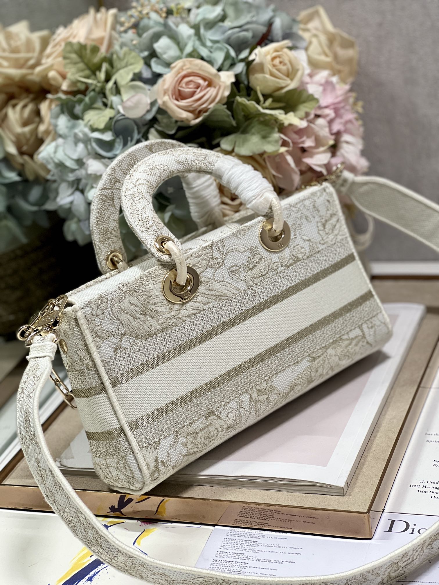 Medium Lady D-Joy Bag Beige For Women 10in/26cm1:1High-quality replica