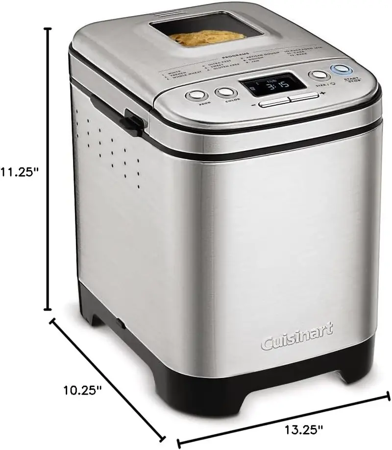 Cuisinart Compact Automatic Bread Maker Machine, Up To 2lb Loaves