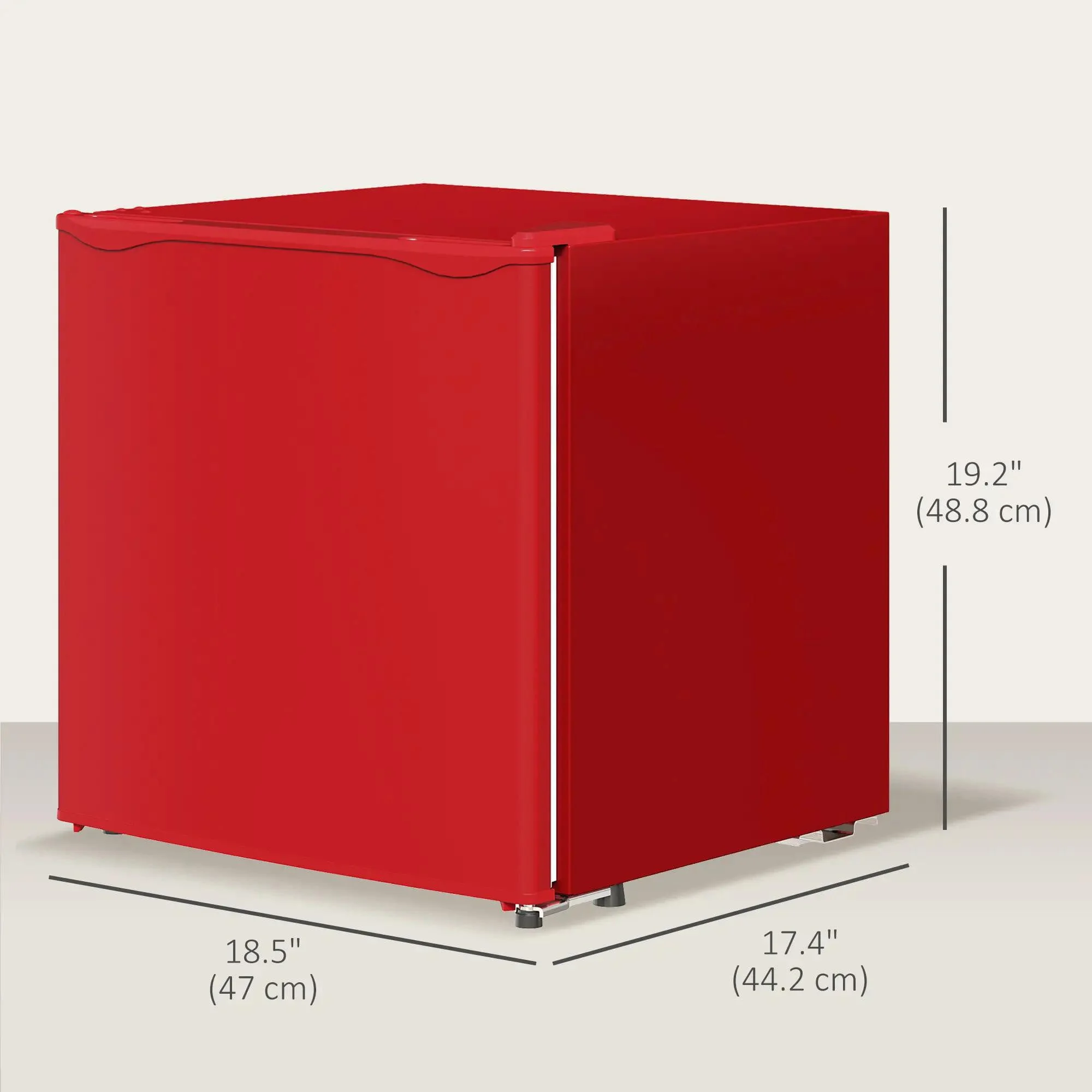 Resenkos 1.1 Cu.Ft Countertop Mini Freezer, Compact Upright Freezer with Removable Shelves, Red - Image 15