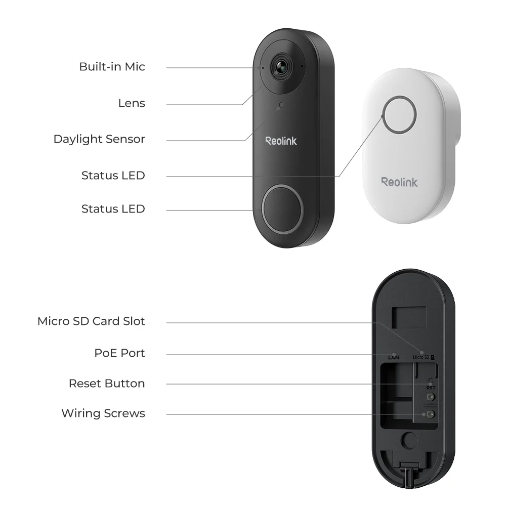 Reolink 2K 5MP Video Doorbell Camera 5G Wifi Security Home Doorbell Chime, Person &Package Detection - Image 4