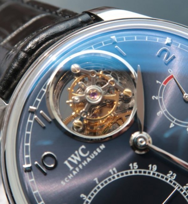Replica IWC TF Portuguese Tourbillon IW5046 Blue Dial - Top club