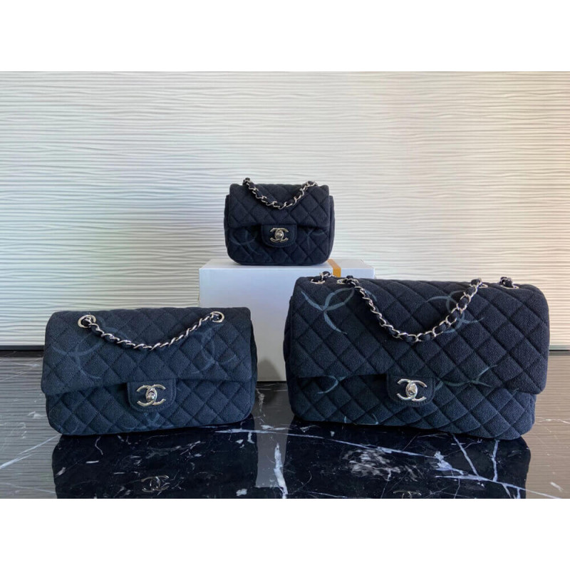 Replica Chanel Denim Classic Flap Medium Bag As20711:1High-quality replica