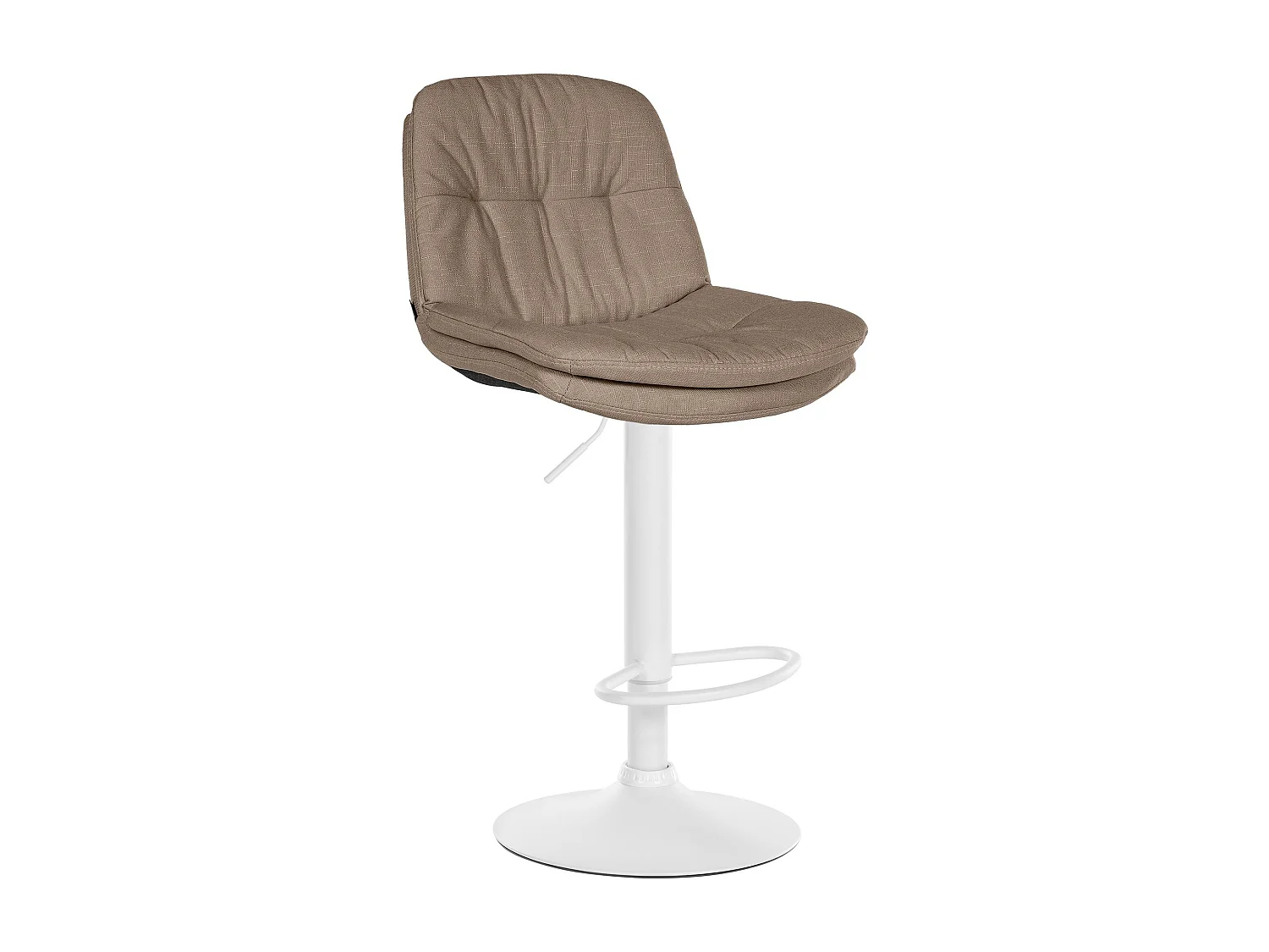 Tabouret de bar - Tissu - Taupe - Laurel