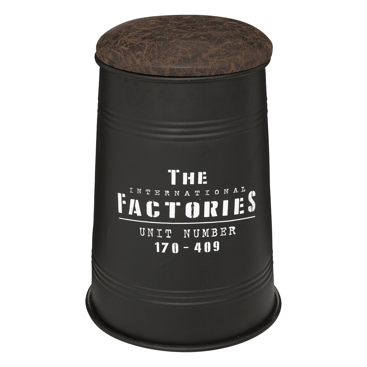 Pouf can "Joao" Black