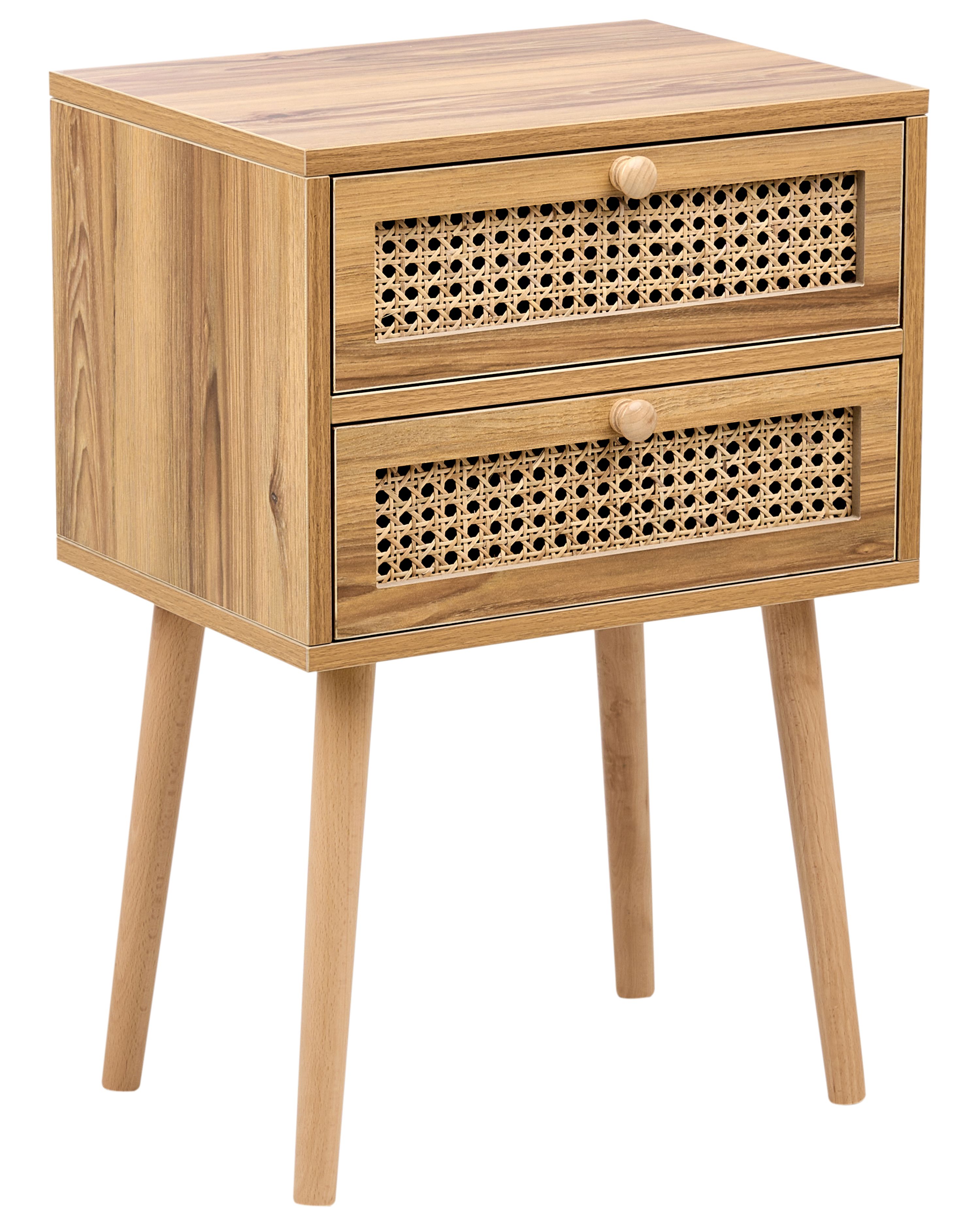 Bedside Table BUTTE Light Brown