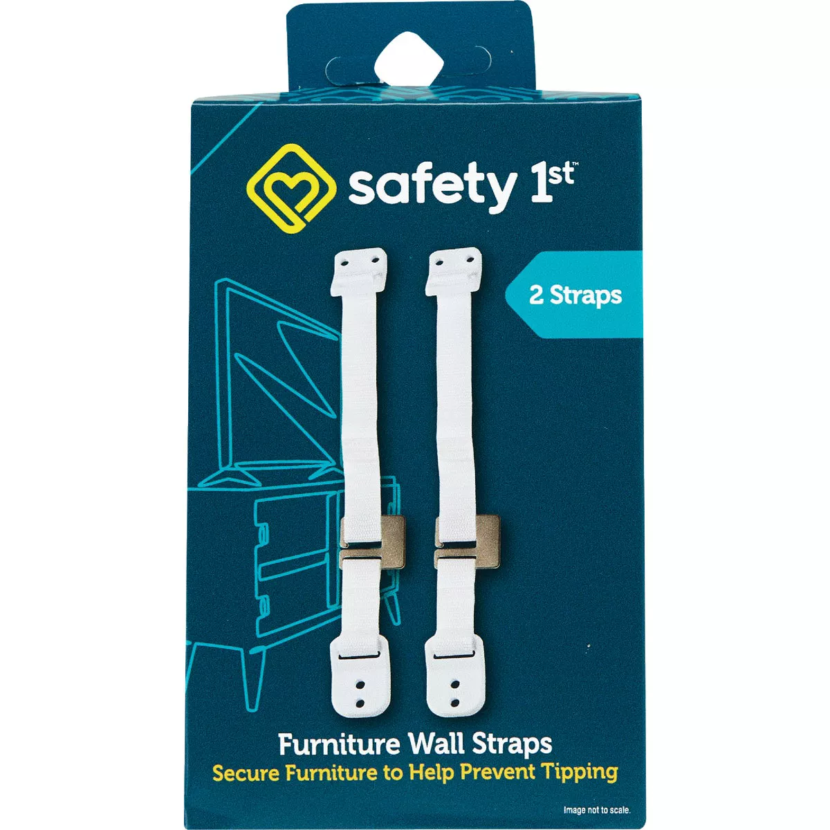 Safety 1st Furniture Wall Strap (2-Pack)