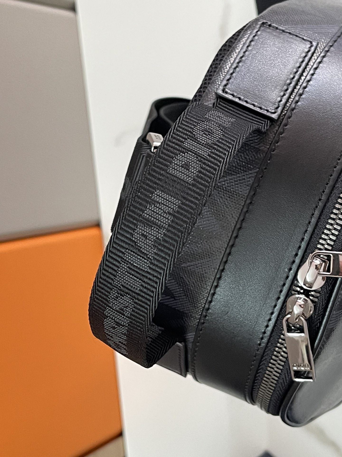 Mini Rider Sling Bag Black/Grey For Women‎ 12.5 in/ 32 cm CD 1ESBO038CDP_H43E1:1High-quality replica