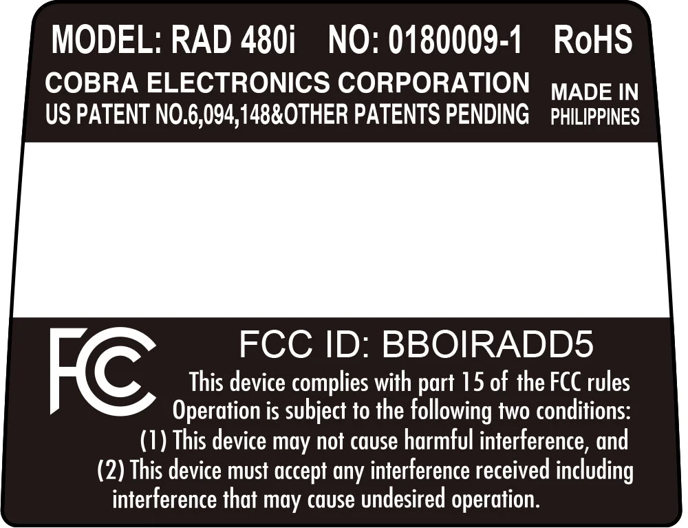 Restored Cobra RAD 480i Radar/Laser Detector Updateable IVT VOICE OLED BLUETOOTH (Refurbished) - Image 10