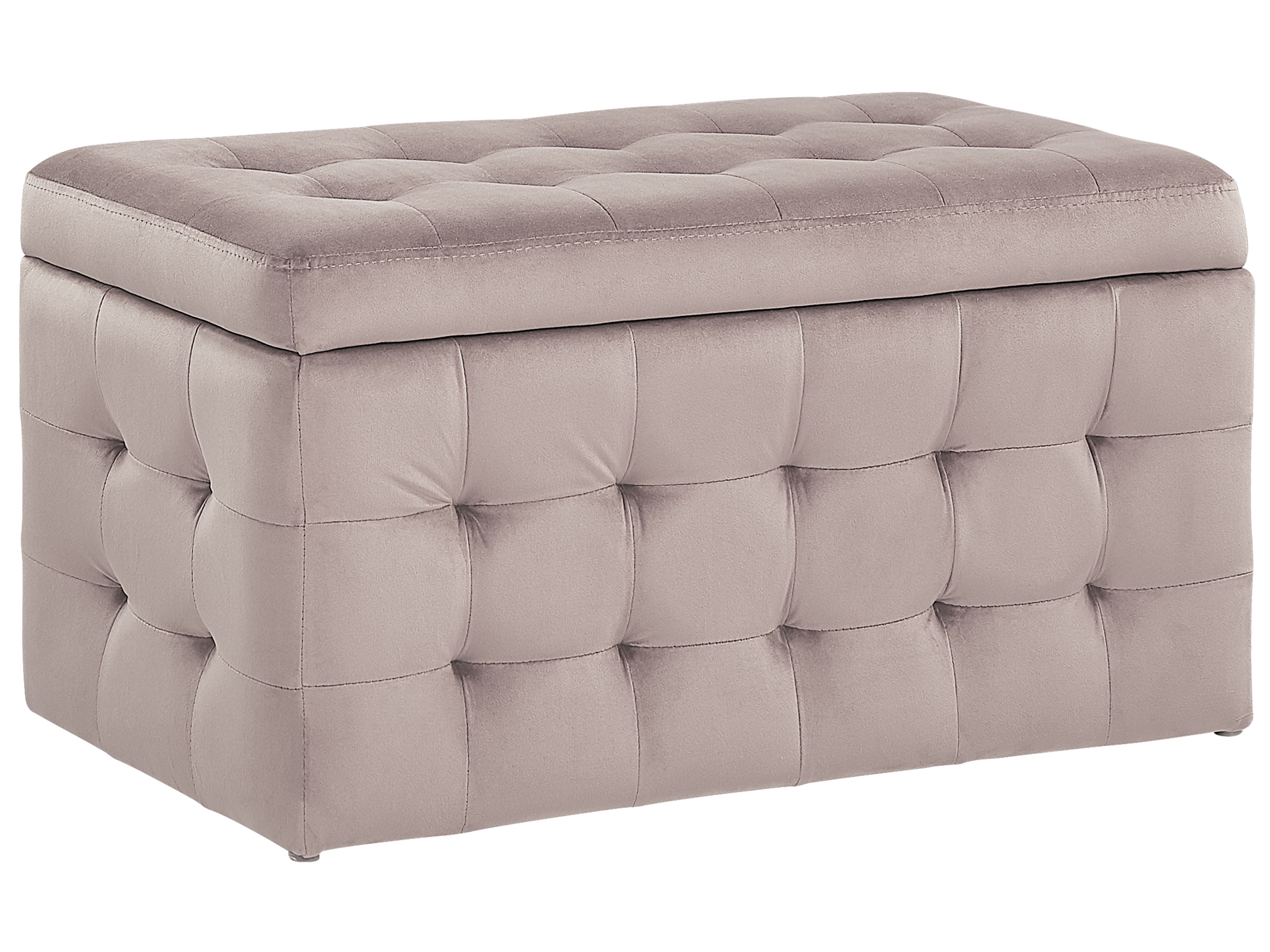 Storage Ottoman MICHIGAN Velvet Pink