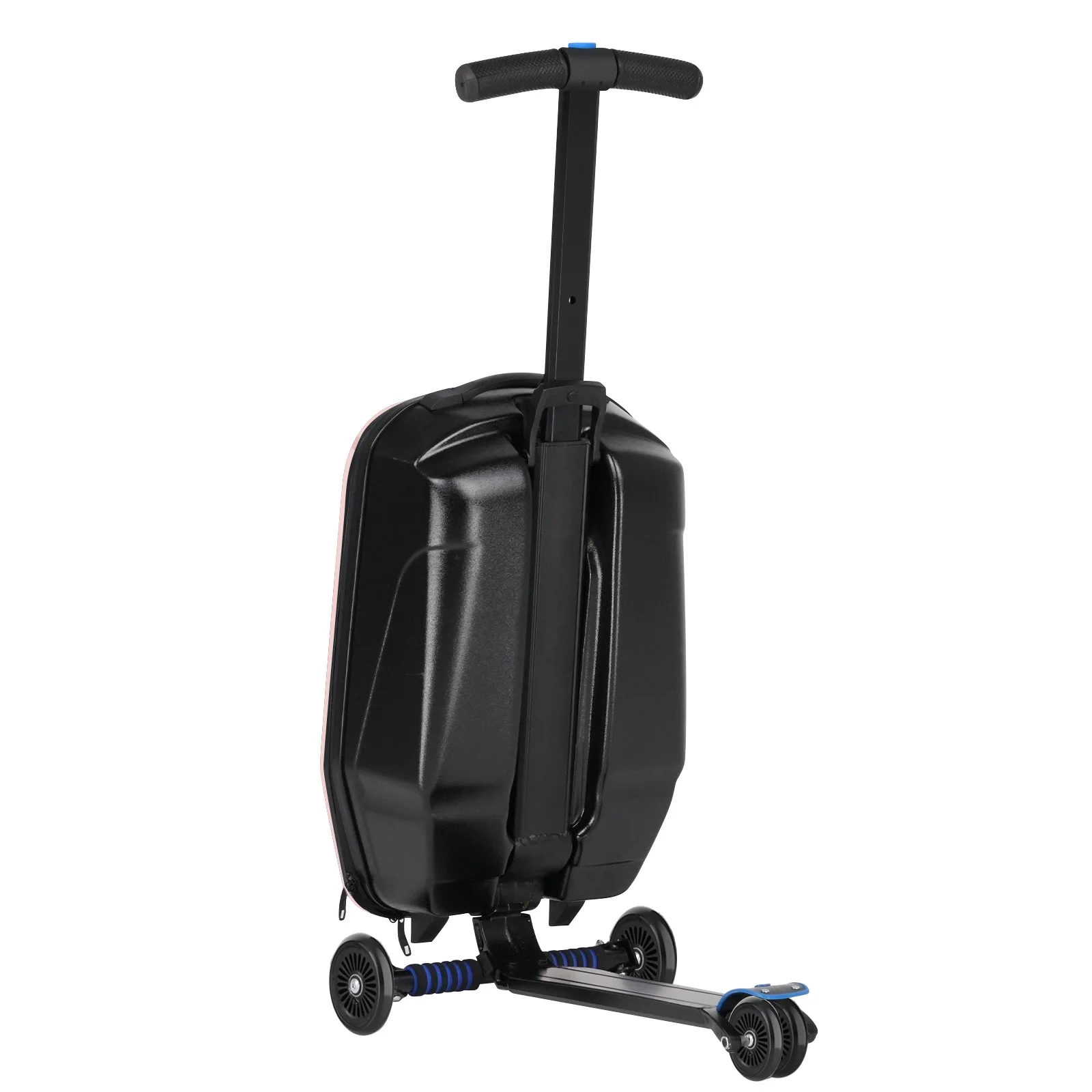 Advwin Scooter Luggage for Kids & Adults, Hardside Ride on Suitcase for Kids Ages 4-15 Multifunctional Lightweight Foldable Carry on Luggage with Wheels Ride on for Children Teenagers, Pink - Image 12