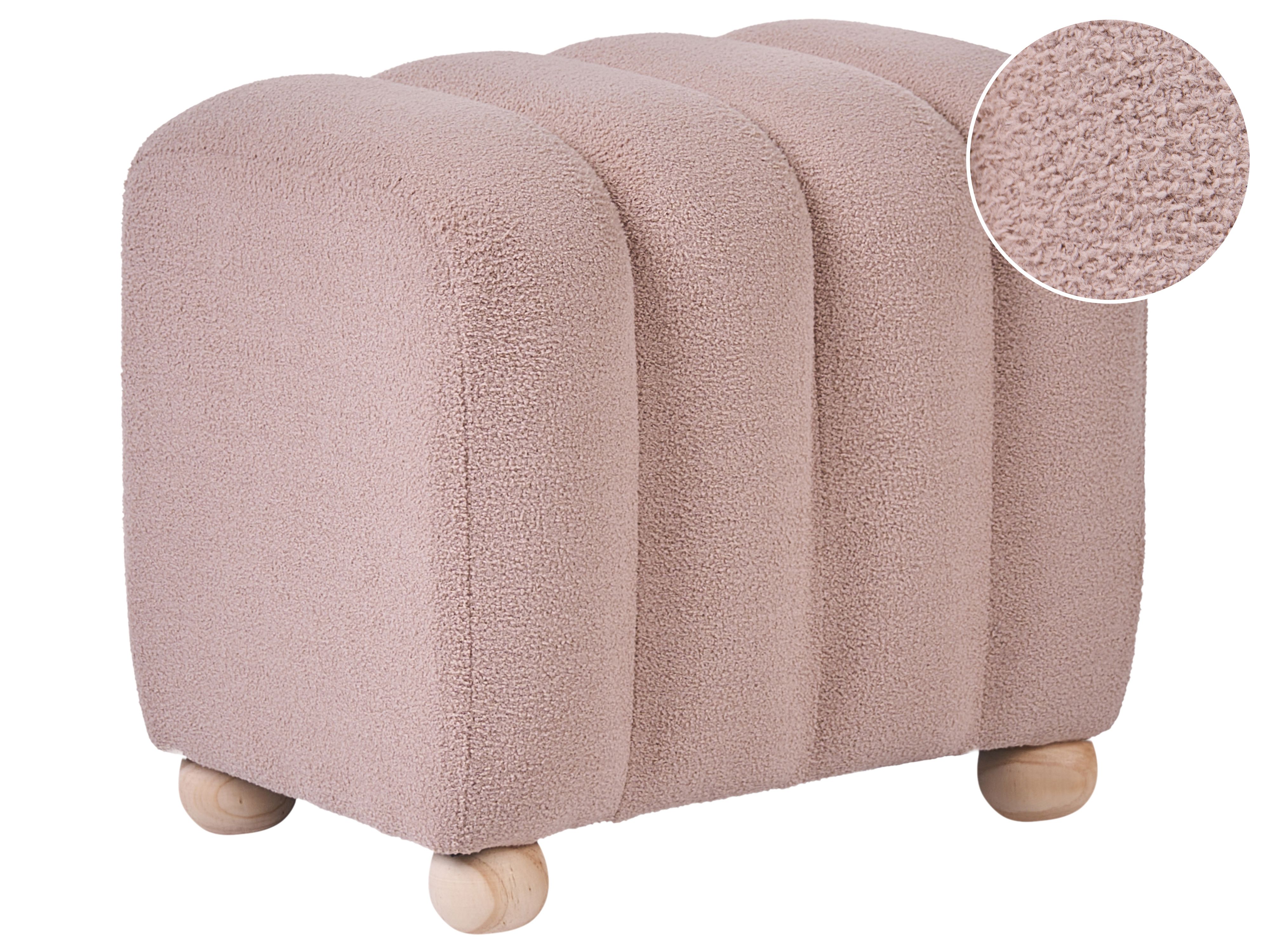 Pouffe IDYLLWILD Boucle Beige