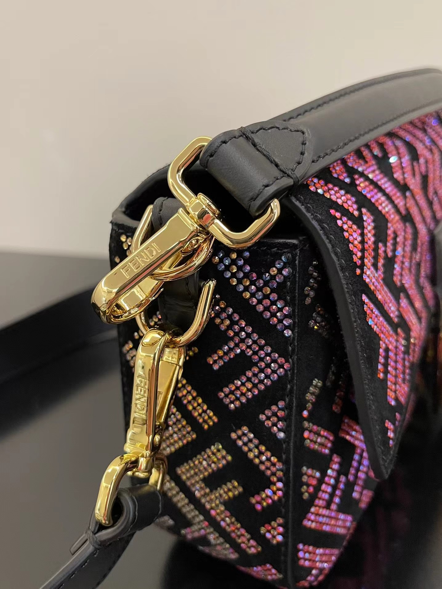 Fendi x Versace leather Baguette bag - Replicaclubs