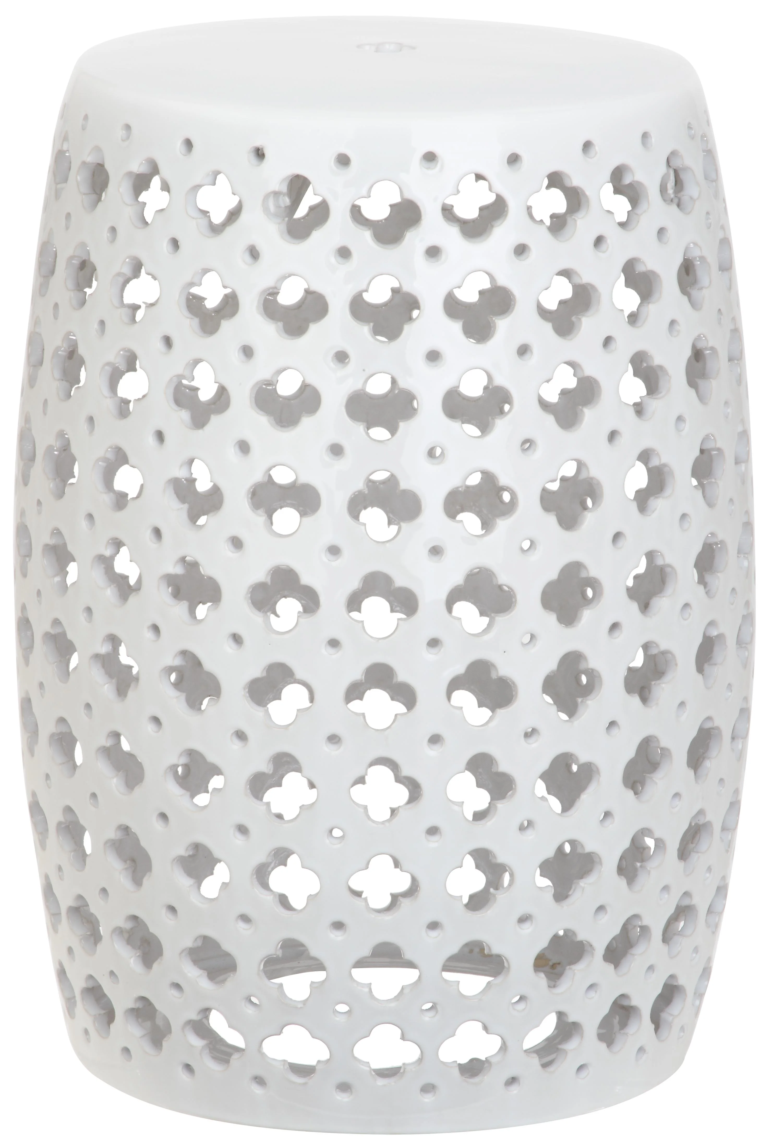 Safavieh Lacey Trellis Indoor/Outdoor Garden Patio Stool, Plated Gold - Image 6