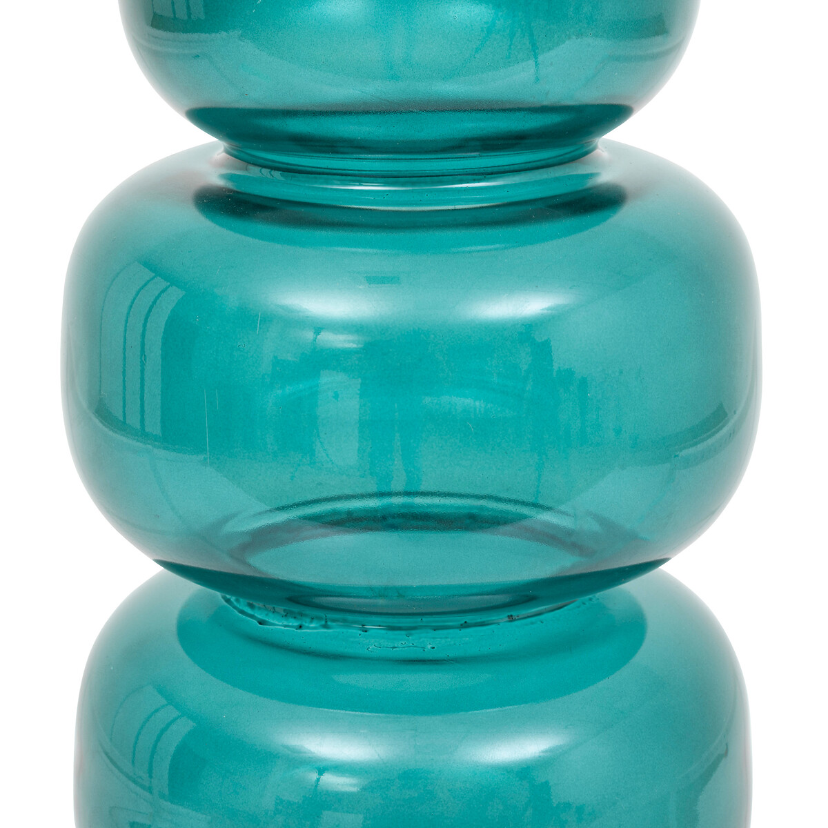 "Be vintage" glass vase Teal, H.25 cm